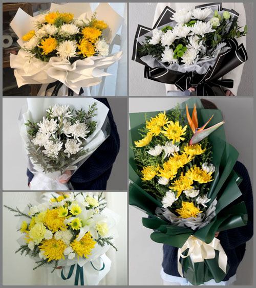 陕西西安市周至县翠峰镇白事花束代送